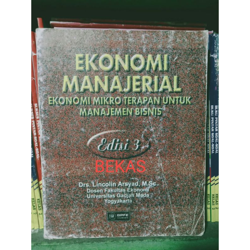 Jual Ekonomi Manajerial Ekonomi Mikro Terapan Untuk Manajemen Bisnis ...