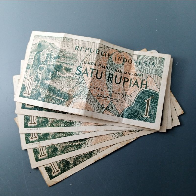 Jual Bekas Bagus Asli Rupiah Seri Sandang Pangan Tahun Uang Kertas Kuno Rp Duit Lama