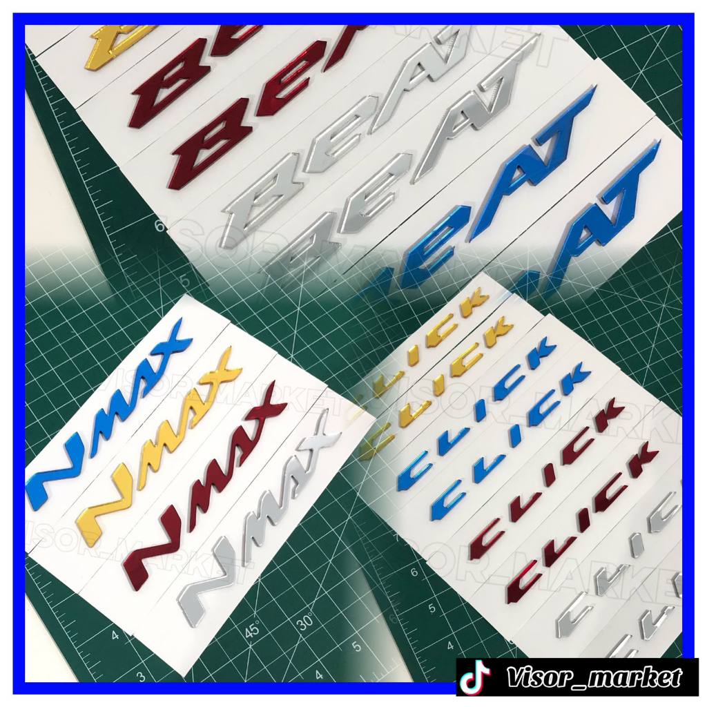 Jual 2PCS EMBLEM NMAX BEAT CLICK 3D STIKER TIMBUL AKRILIK LOGO NMAX ...