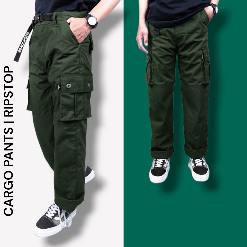 Jual Celana Cargo Army Premium UNISEX | ZERONINE Celana Pria Cargo ...