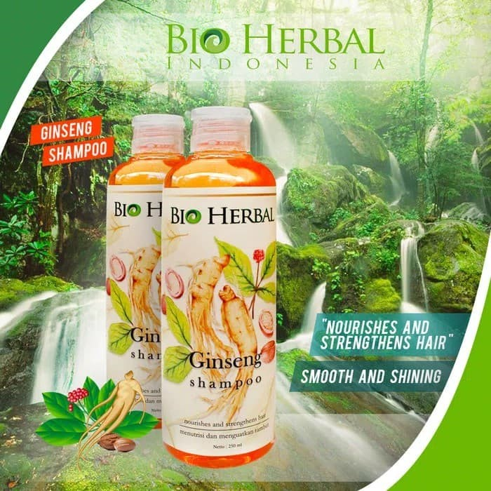 Jual Bio Herbal Shampoo Ginseng Shampo Original BPOM 250 ML | Shopee ...
