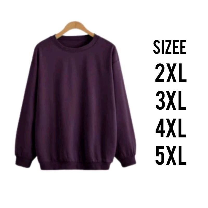 Jual SWEATER POLOS BASIC SIZE M-6XL (PRIA & WANITA) | Shopee Indonesia