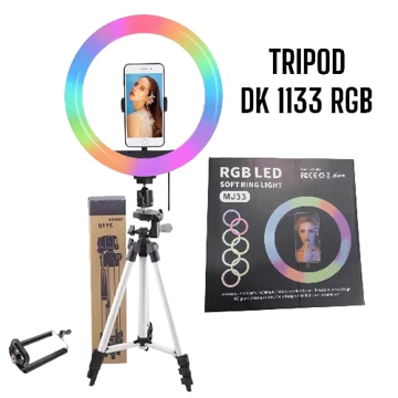 TRIPOD DK 1126 DK 1226 Tripod 3110 Tripod 3120 Make Up Vlog Ring 26cm Free Sarung Tripod