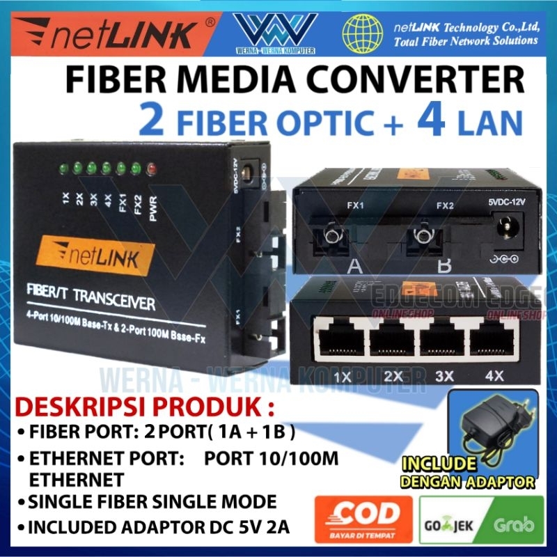 Jual Media Konverter 3 FO 2 LAN AAB / ABB 10/100 Ethernet Switch Fiber ...