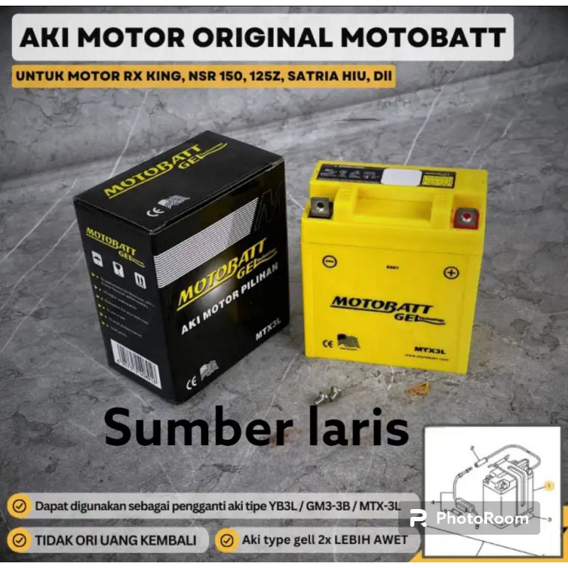 Jual aki mottobat rx king fizr satria hiu original | Shopee Indonesia