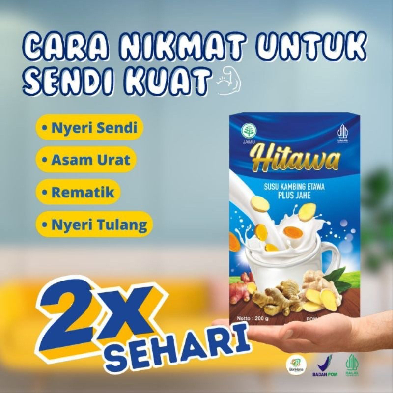 Jual Promo (EXP MAR 2028) HITAWA 200gr - Susu Kambing Etawa Jahe Kunyit ...