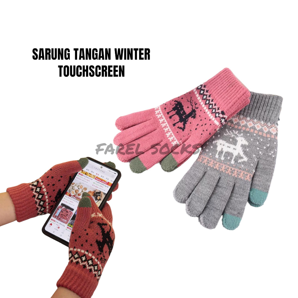 Sarung tangan winter touch screen online