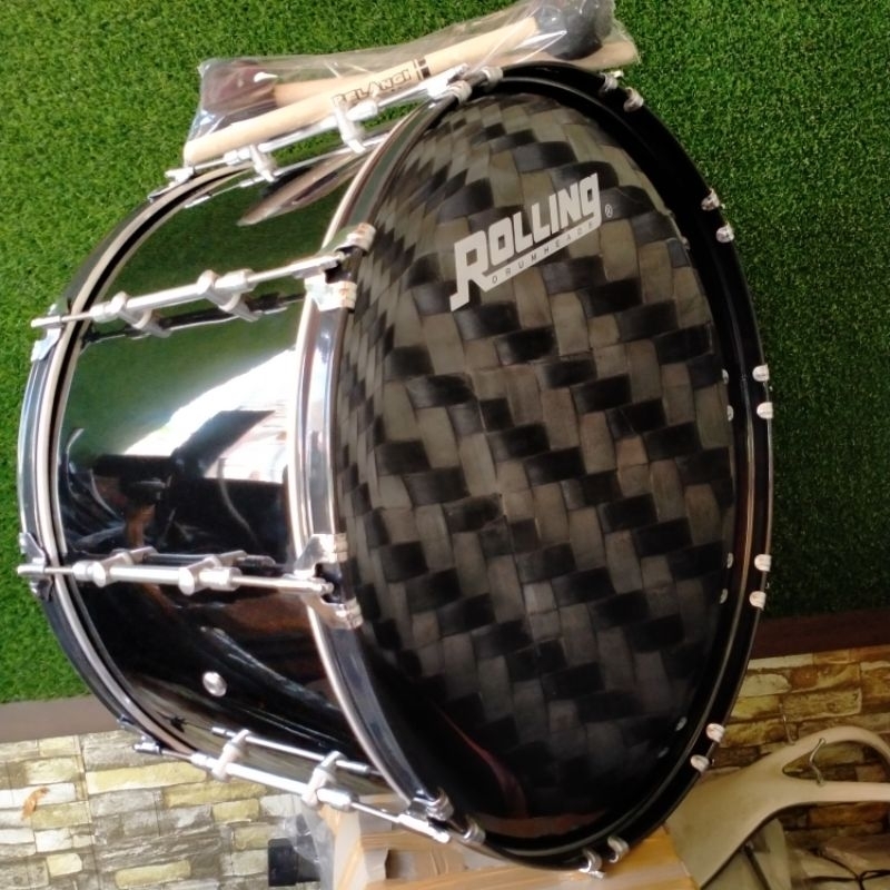 Jual Bass Drum 14 16 18 20 22 24 Inch ( Lug Pipa ) Bassdrum Drumband