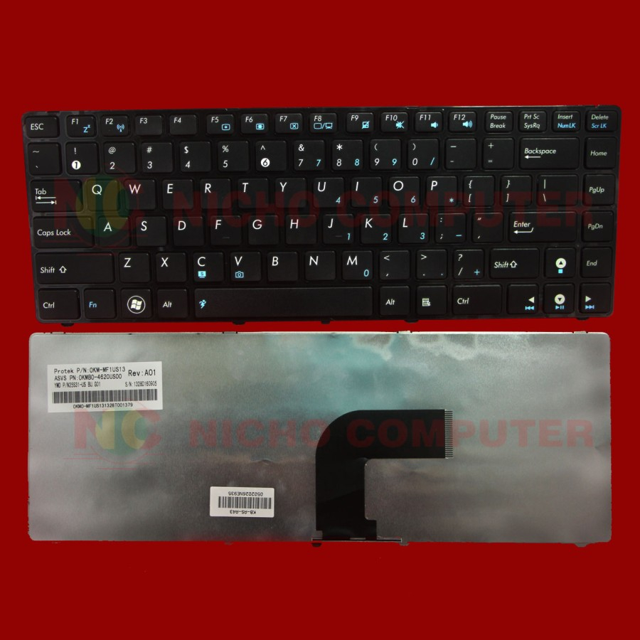 Clavier AZERTY Français Original Pour Asus A43SA K43SA X43SA - Remplacement Facile
