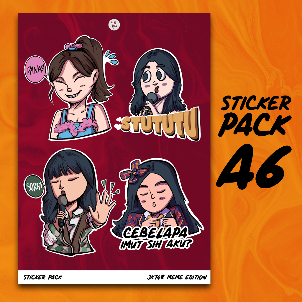 Jual JKT48 Sticker Pack (Meme Edition) (Fanart) | Shopee Indonesia