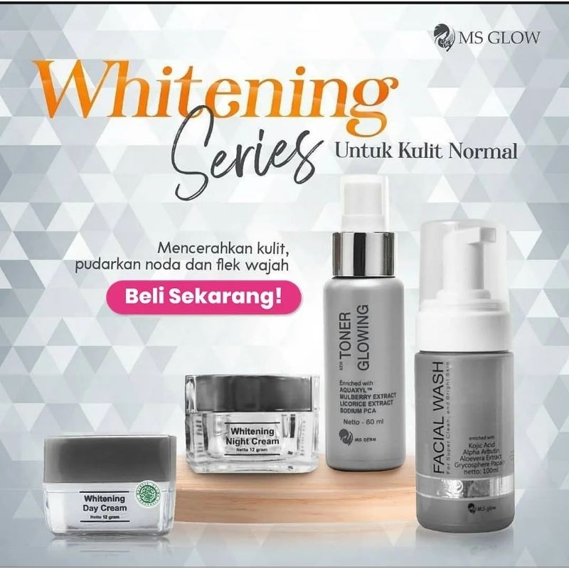 Jual PRODUK ASLI ms glow whitening series original BPOM | Shopee Indonesia