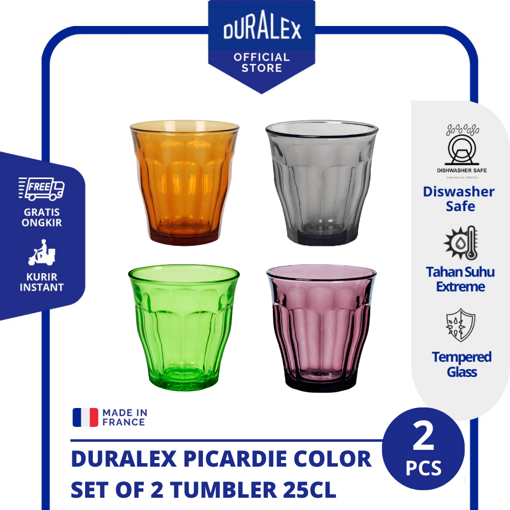 Jual Duralex Picardie Color 250ml Gelas Kopi Gelas Kaca Tumbler 2pcs Shopee Indonesia 8514