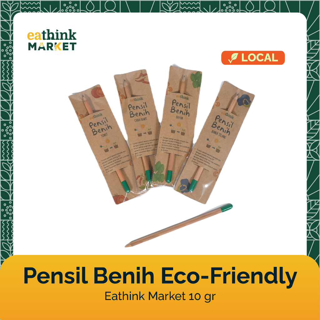 Jual Pensil Benih Tanam Edukasi Menanam Souvenir Eco Friendly Ramah ...