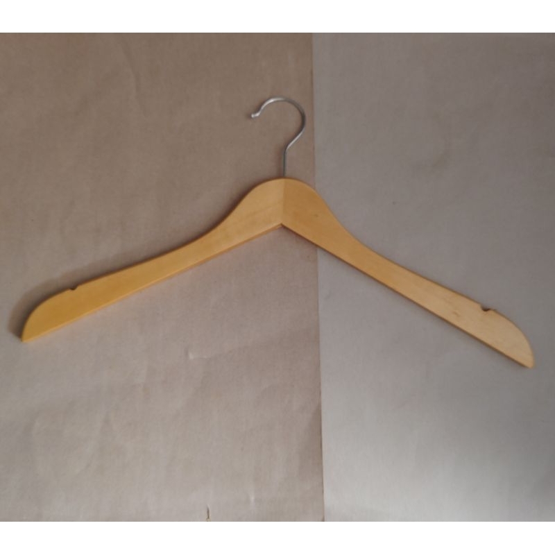 Jual Gantungan Baju Hanger Kayu P Cm Shopee Indonesia