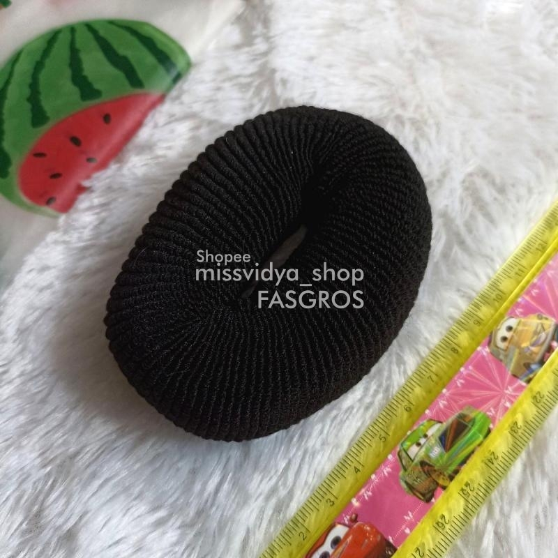 Jual Ikat Donat Besar Hitam | Cemol Rambut | Shopee Indonesia