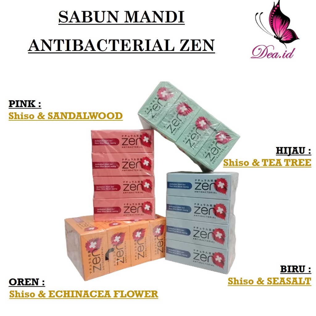 Jual [DEASTORE] ZEN ANTI BACTERIAL BAR SOAP TANPA KANDUNGAN SLS DAN ...
