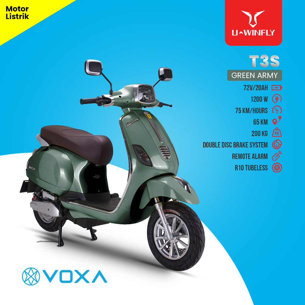 Jual UWinfly Motor Listrik Type T3S PRO/ T3 PRO dan warna lain