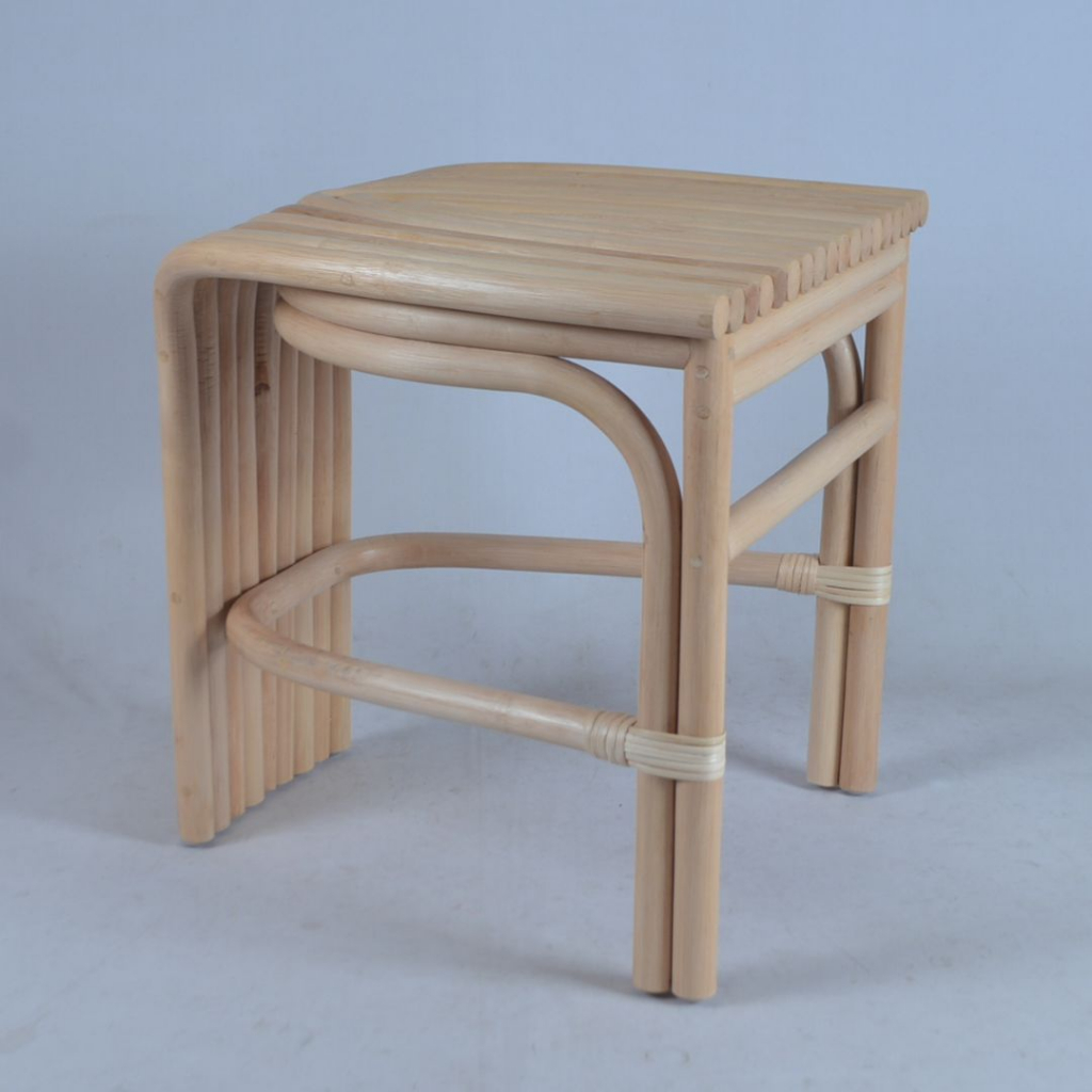 Jual Rattan Stool RCFU-22159 Premium Nine Square Stool Rotan Asli Kursi ...