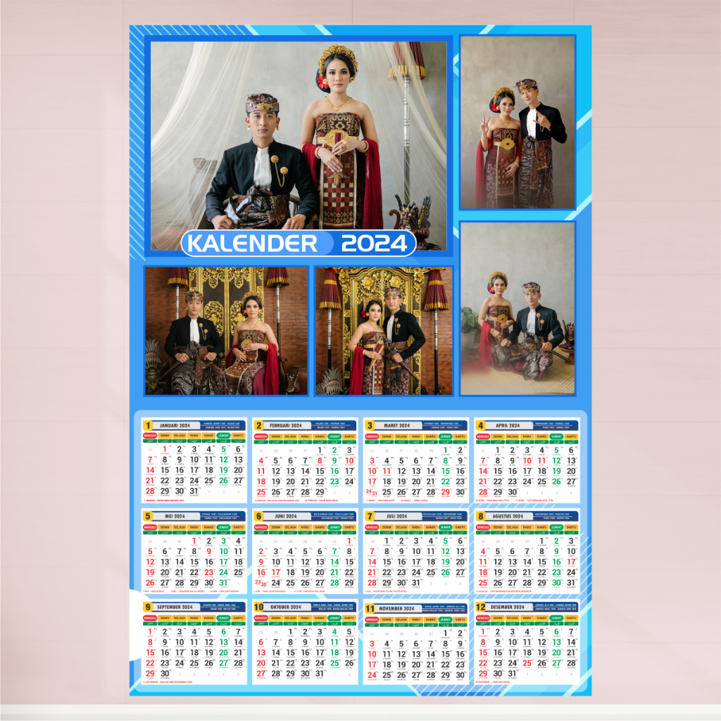 Jual Shove Kalender Foto Custom 2024 Ukuran 12r / A3+ Shopee Indonesia