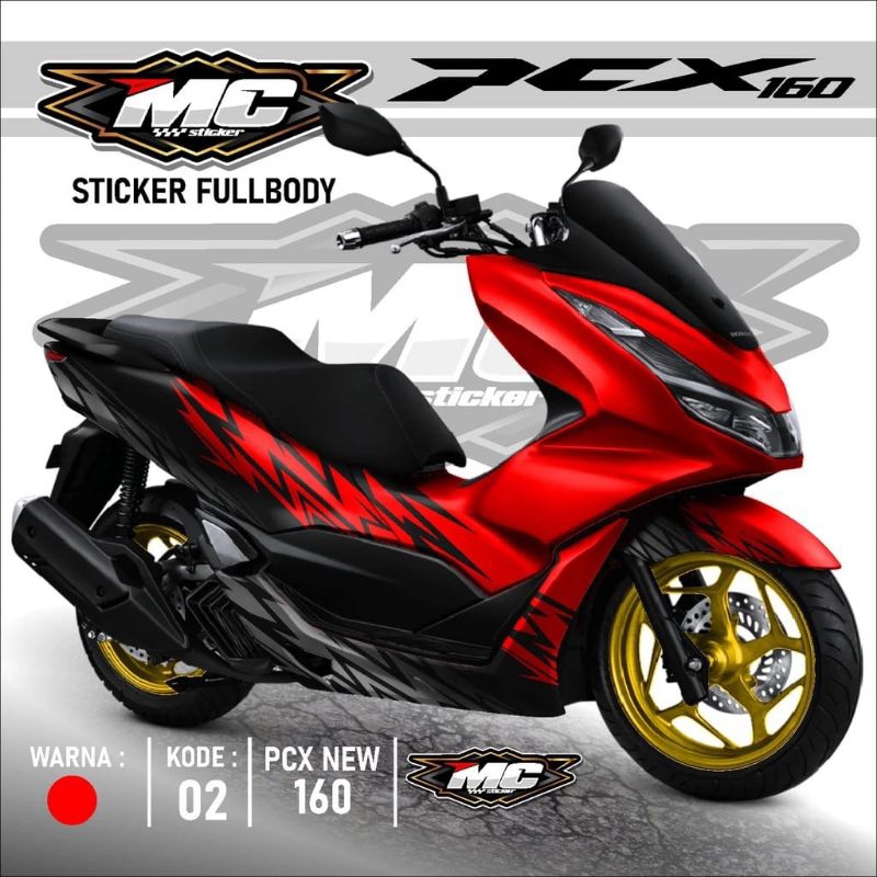 Jual Stiker Decal Variasi Untuk Motor Honda Pcx Full Body