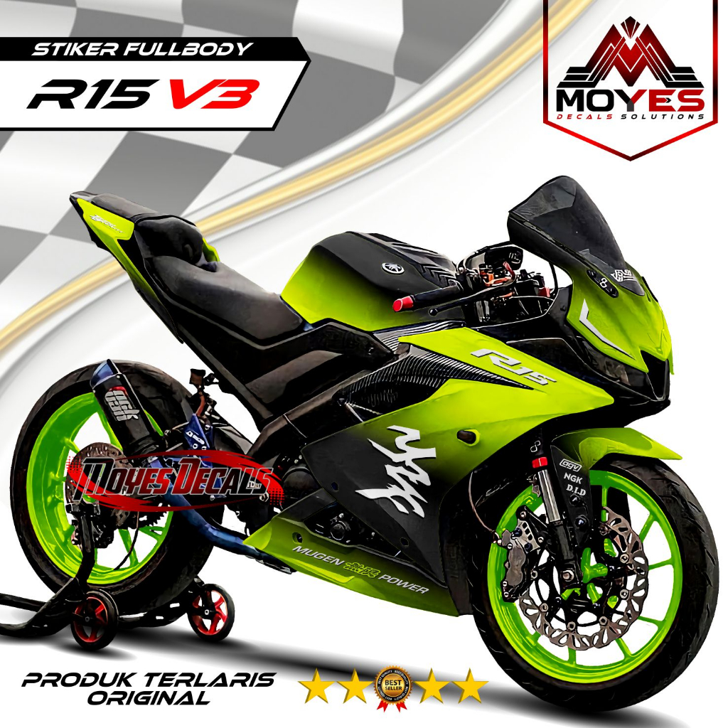 Jual Decal R15 V3 Fullbody Stiker Skotlet Variasi Warna Baru | Shopee ...
