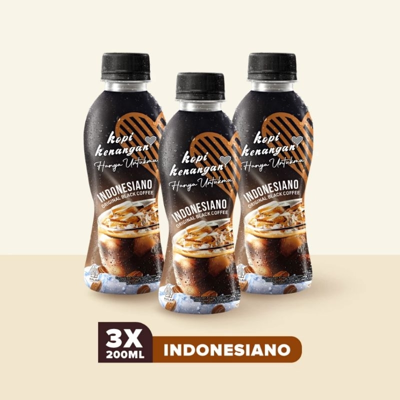 Jual KOPI KENANGAN INDONESIANO 3pcs BOTOL 200ML | Shopee Indonesia