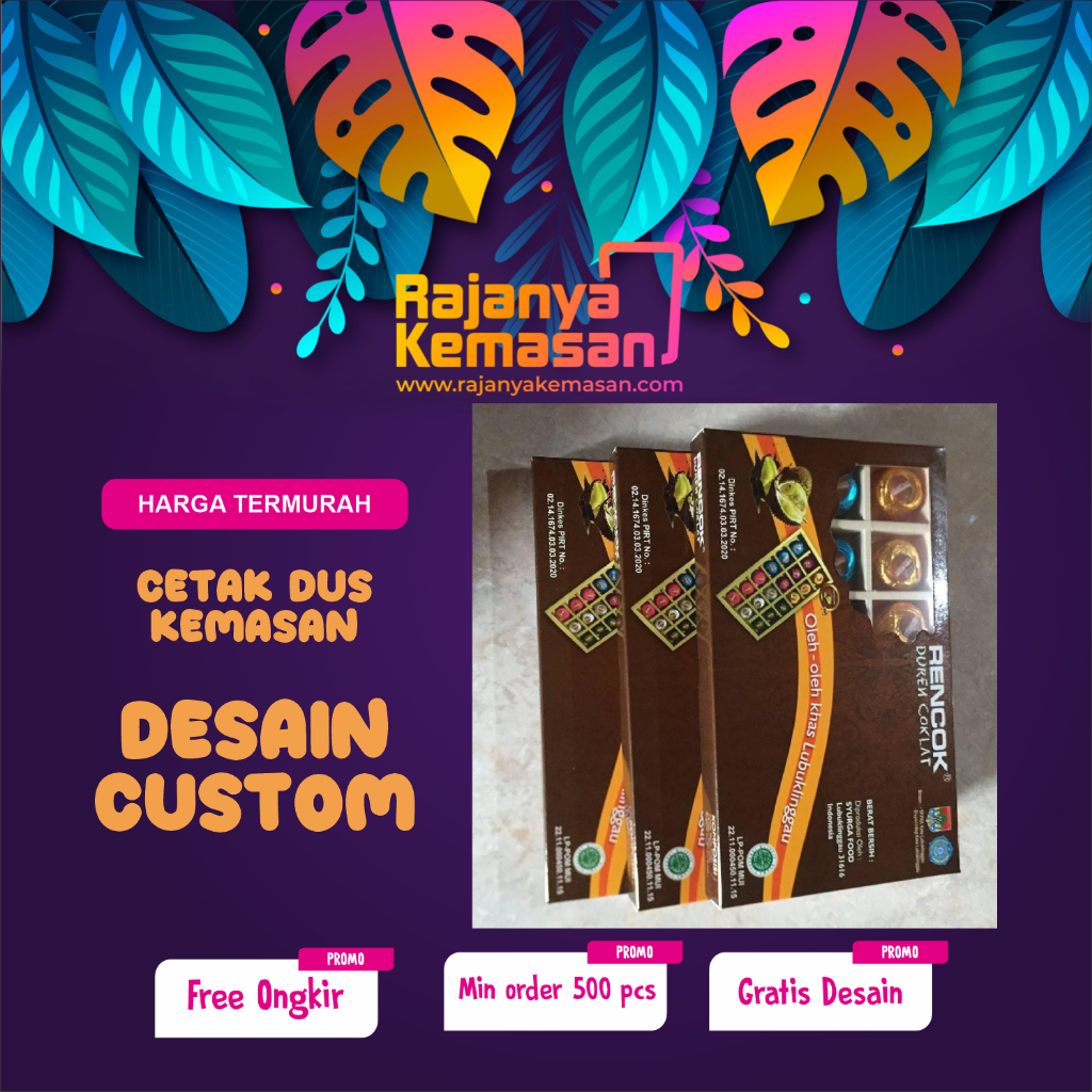 Jual CETAK KEMASAN DUS DESAIN CUSTOM | Shopee Indonesia