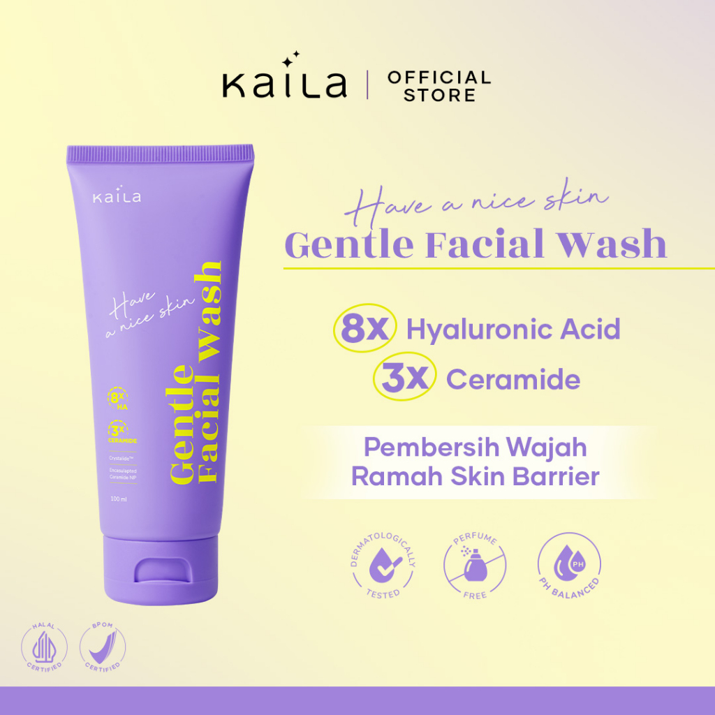 Jual Kaila SmartSkin Gentle Facial Wash 100ml Sabun Cuci Muka PH