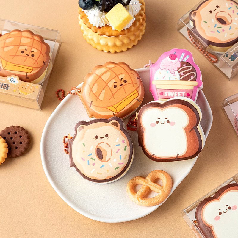 Jual SQUISHY Mini Memo Book Lucuu Bentuk Unik2 ROTI | Shopee Indonesia