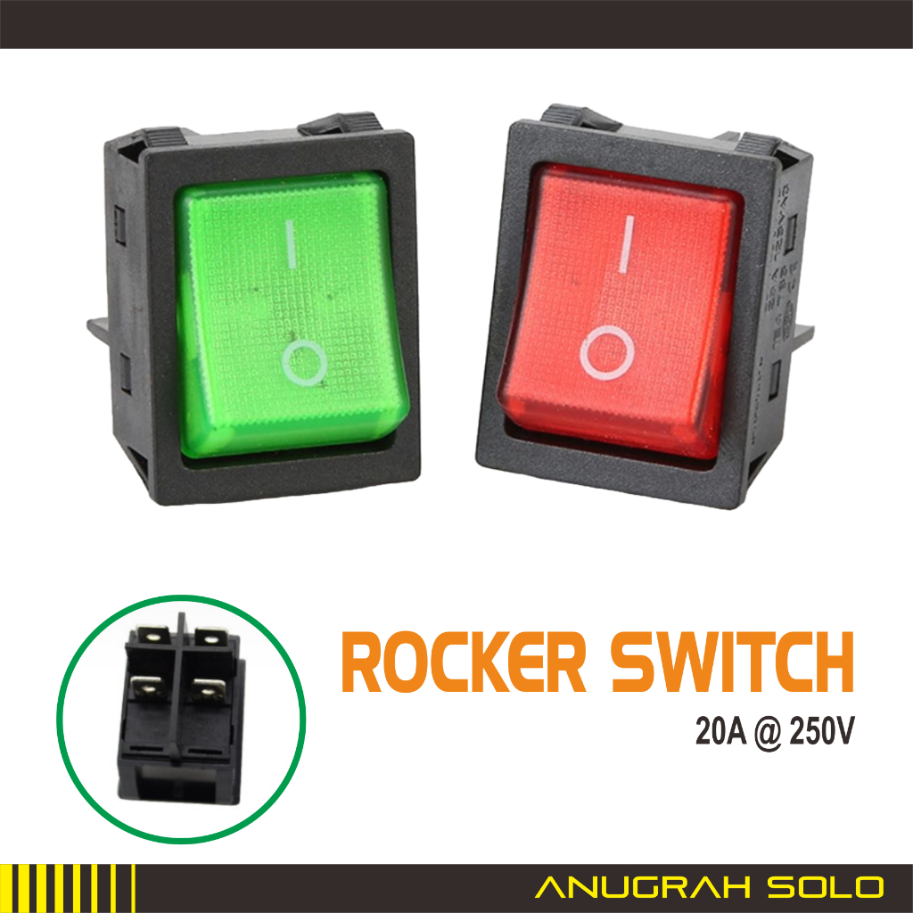 Jual Switch ON-OFF Rocker Switch KCD4 Saklar ON-OFF 20A | Shopee Indonesia