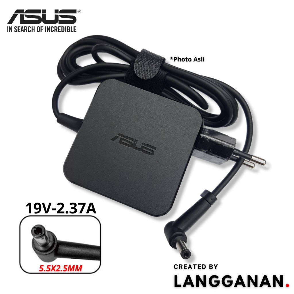 19V 2.37A 45W 5.5x2.5mm Adapter Charger For Asus X450 X551CA