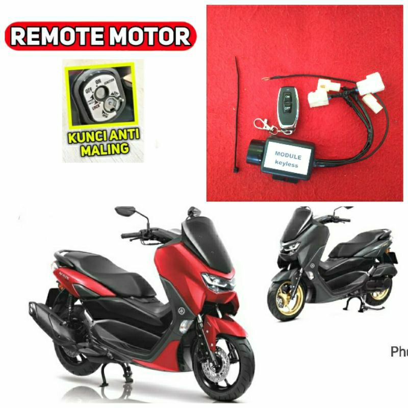 Jual REMOTE kontak ON OFF keyless YAMAHA NMAX NEW plug and play ...