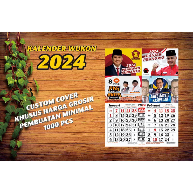 Jual Cetak Kalender 2024 Wukon Grosir | Shopee Indonesia