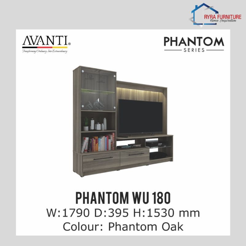 Jual LEMARI TV/MEJA TV/RAK TV/WALL UNIT TV - PHANTOM WU 180 - AVANTI ...