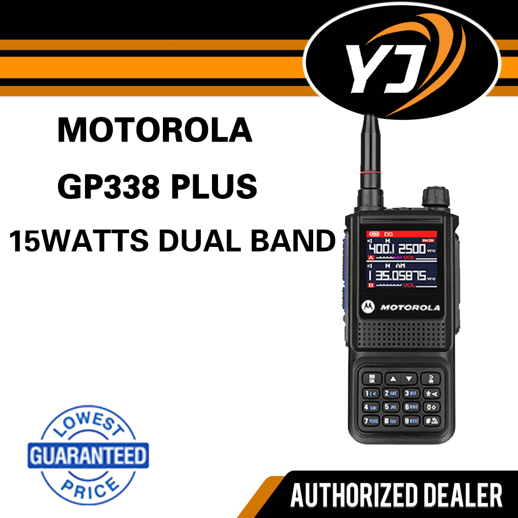 Jual [ READY STOK ] HT Official Motorola GP338 PLUS VHF/UHF Dual Band ...