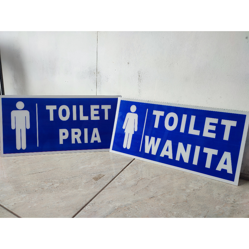 Jual TANDA TOILET ATAU KAMAR MANDI / BISA CUSTOM DESIGN | Shopee Indonesia