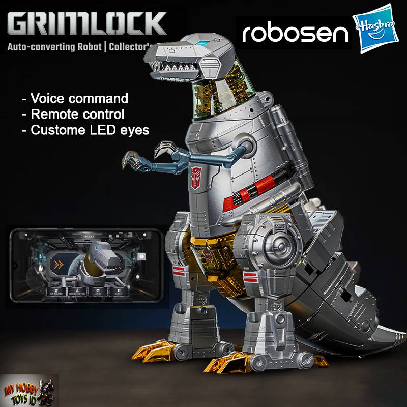 Jual 100% ORI Robosen Trans Former Robot Grimlock Auto Transfrom Voice ...