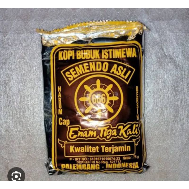 Jual Kopi Cap Roda 666 asli semendo 190g dan 75g | Shopee Indonesia