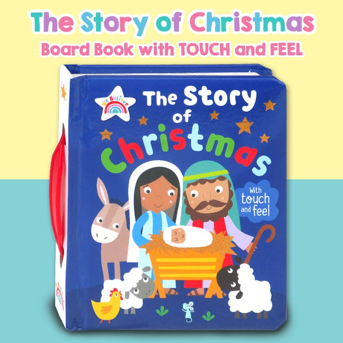 Jual [Make Believe] The Story of Christmas Board Book with Touch and
