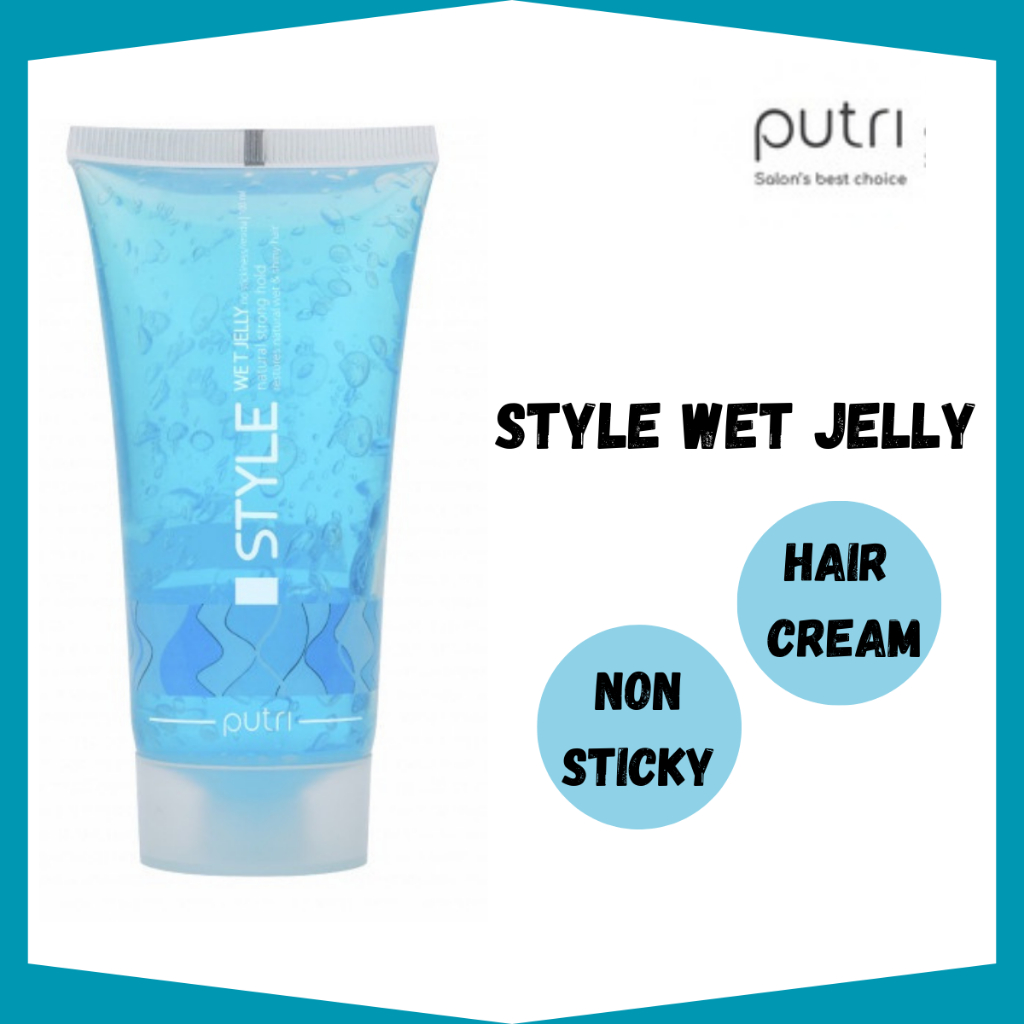 Jual Putri Style Wet Jelly Hair Cream 100ml Shopee Indonesia