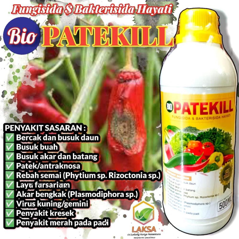 Jual BIO PATEKILL FUNGISIDA & BAKTERISIDA HAYATI 500 ML / PUPUK CAIR ...