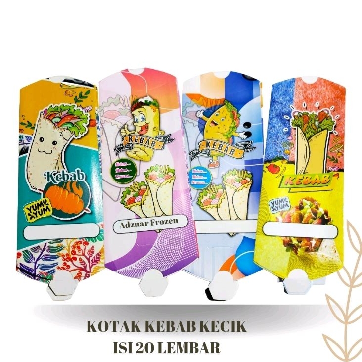 Jual Kertas Kebab mini / bungkus kebab / kemasan kebab | Shopee Indonesia