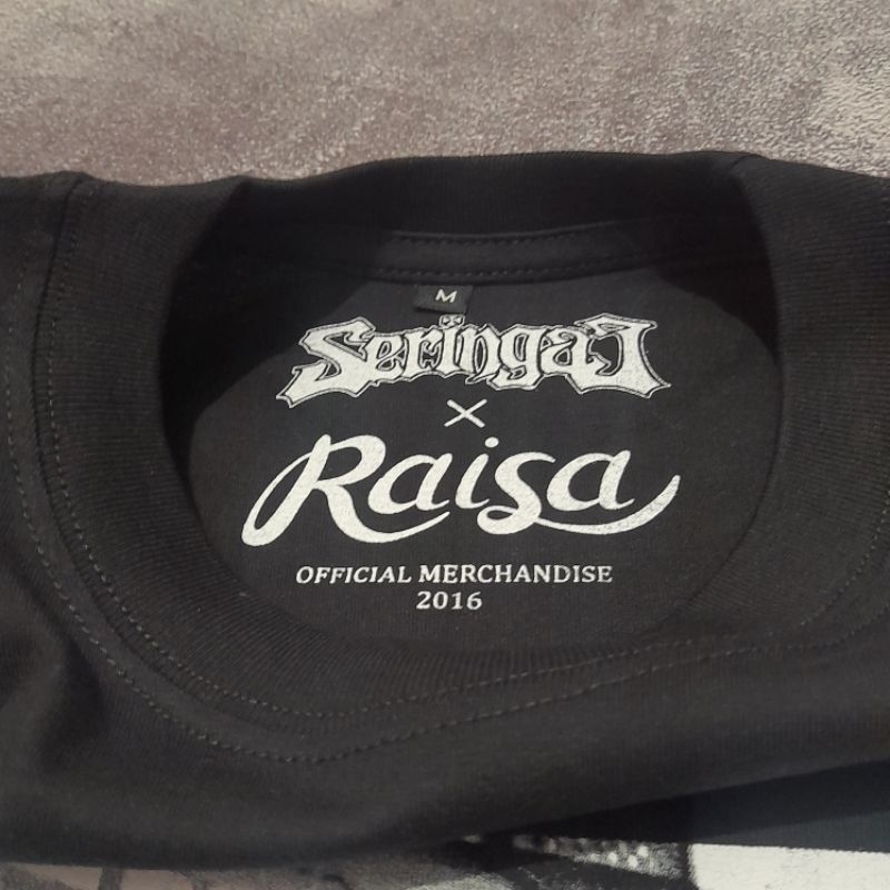 Jual T-SHIRT SERINGAI X RAISA - ( OFFICIAL MERCHANDISE ) | Shopee Indonesia
