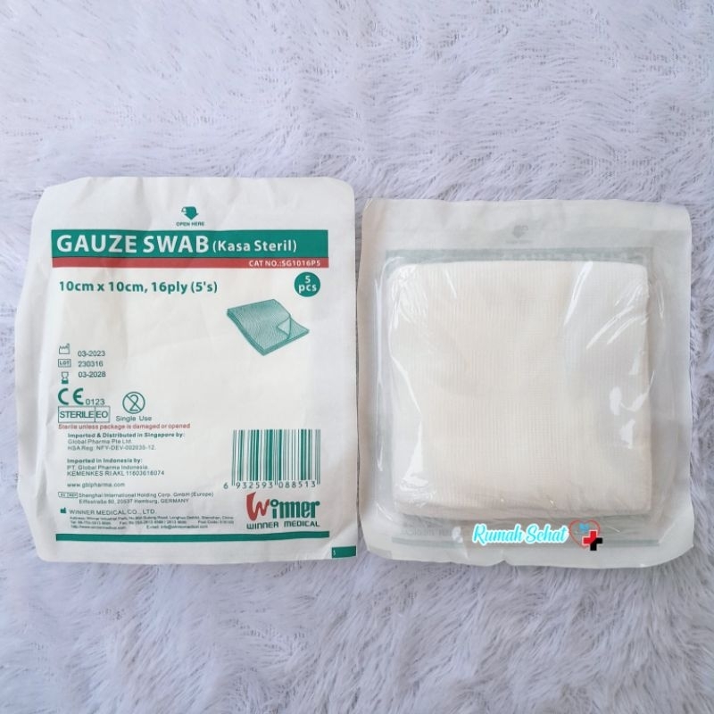 Jual Gauze Swab Kasa Steril Ply X Winner Shopee Indonesia