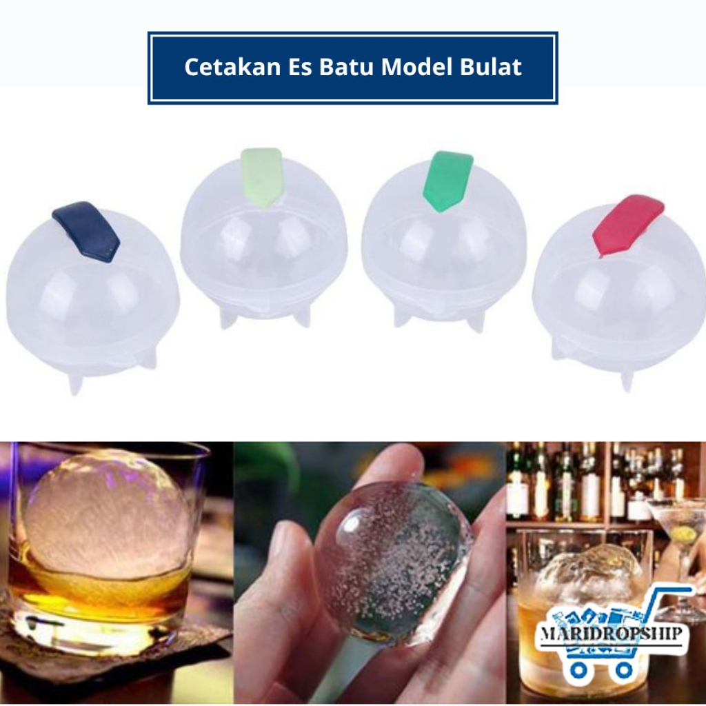 Jual Cetakan Es Batu Model Bulat Cetak Es Batu Es Batu Model Bulat