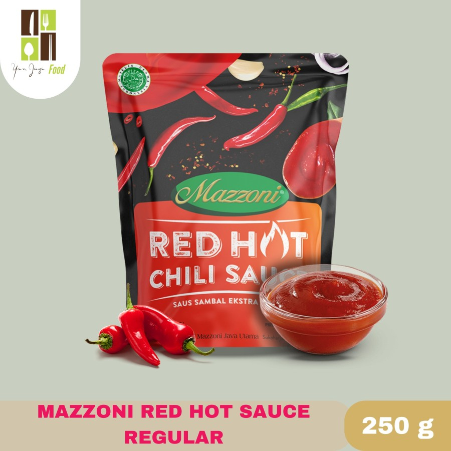 Jual Mazzoni Red Hot Sauce 250gr Saus pedas merah | Shopee Indonesia