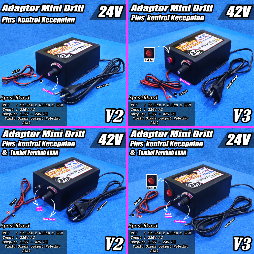 Jual Adaptor Power Supply Dinamo Dc Dan Adaptor Bor Mini Drill Ac To Dc