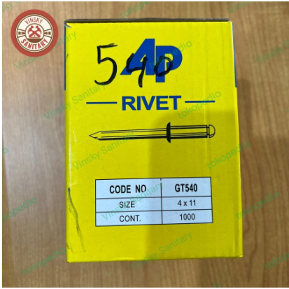 Jual (Harga Per 1 Ktk) Paku Rivet AP 540 4MM X 11MM | Shopee Indonesia