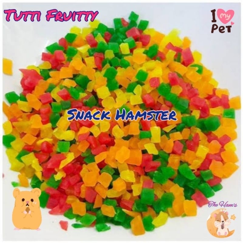 Jual (The Ham's) Tutti Fruitty / Sukade Snack pepaya makanan hamster ...