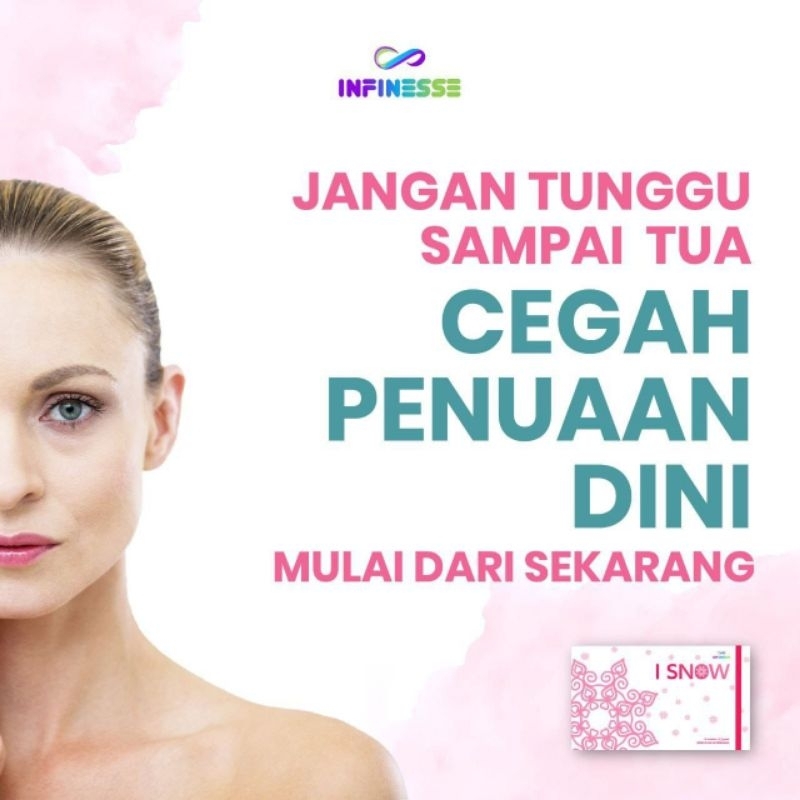 Jual ISNOW INFINESSE ORIGINAL ( Collagen Pencegah Penuaan Dini ...